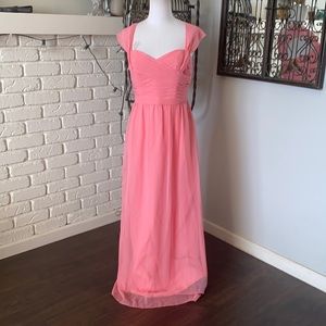 SAISON BLANCHE BRIDESMAIDS DRESS WEDDING CHIFFON 10 NEW LIGHT PINK